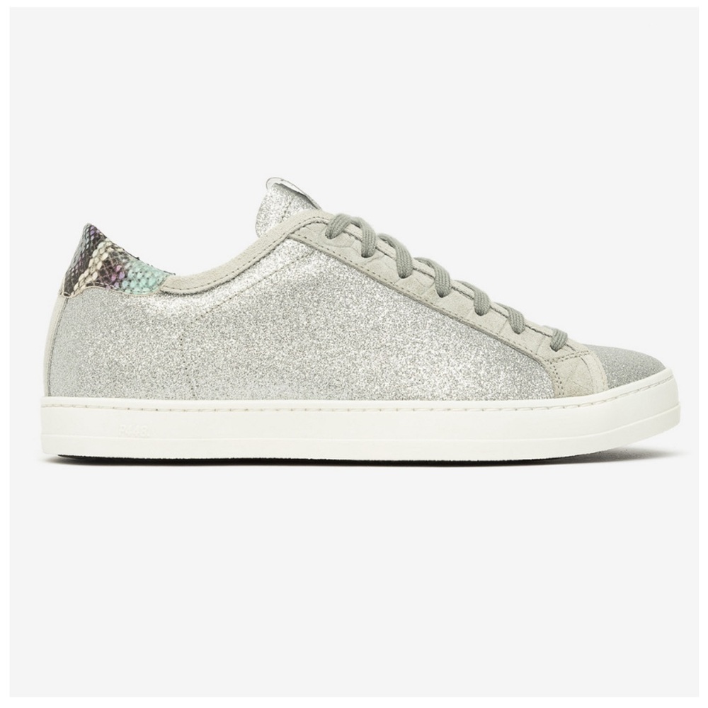 P448 Johnny Sneaker in Glitter Ice Python